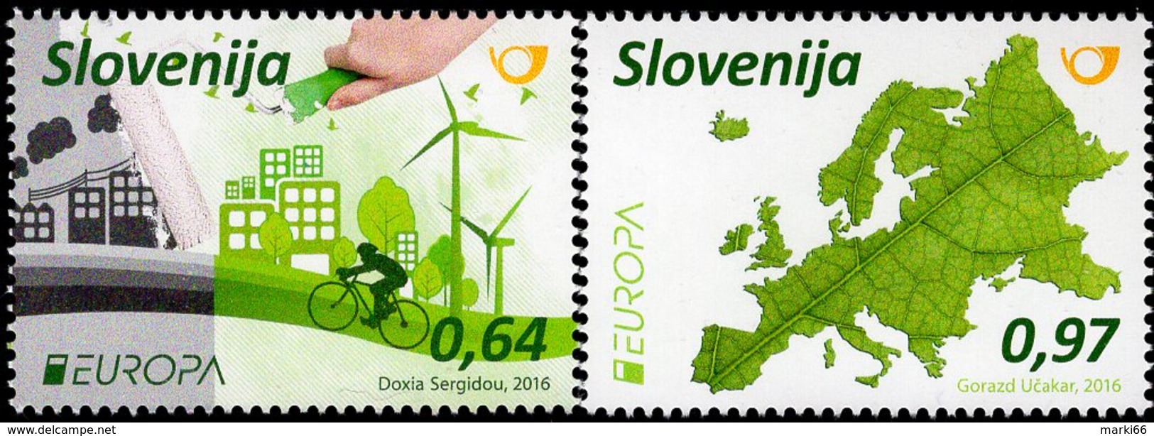 Slovenia - 2016 - Europa CEPT - Think Green - Mint Stamp Set - Eslovenia