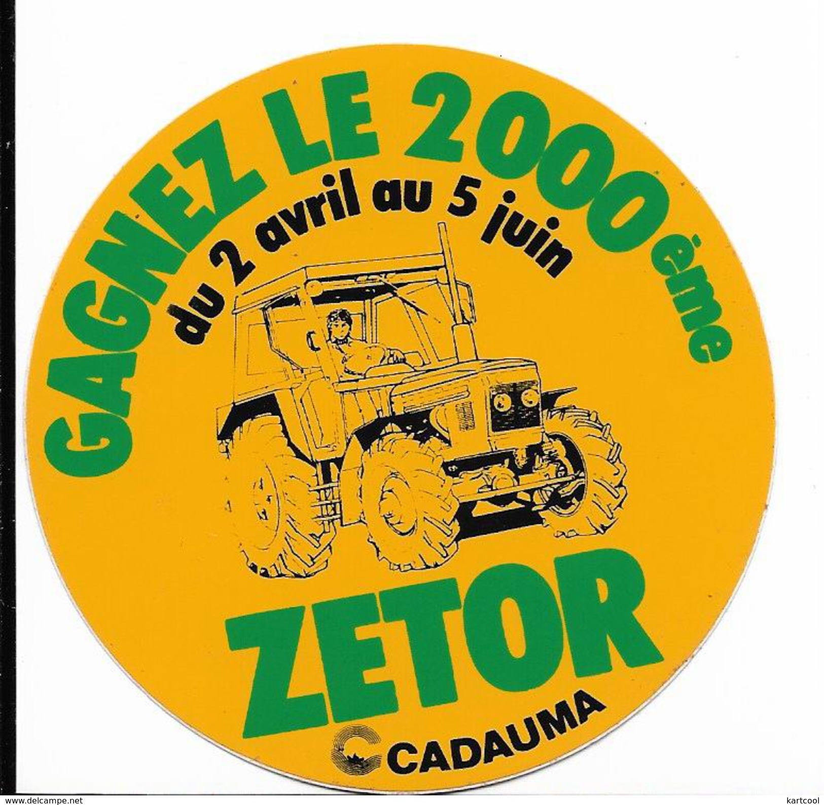 Materiel Agricole - Tracteur Zetor / Sticker écusson Adhésif Autocollant - Pegatinas