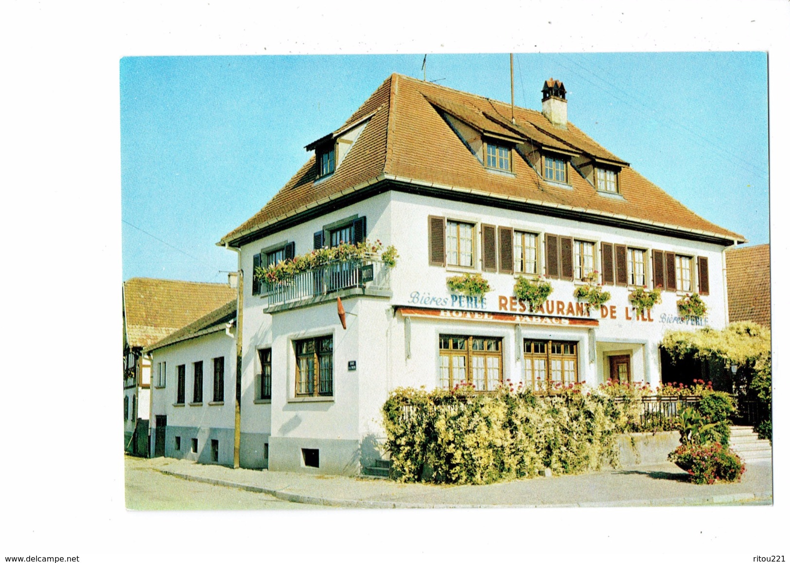 Cpm - 67 - Ebersmunster - HOTEL RESTAURANT DE L'ILL - Bières PERLE - Tabac - Ebersmunster