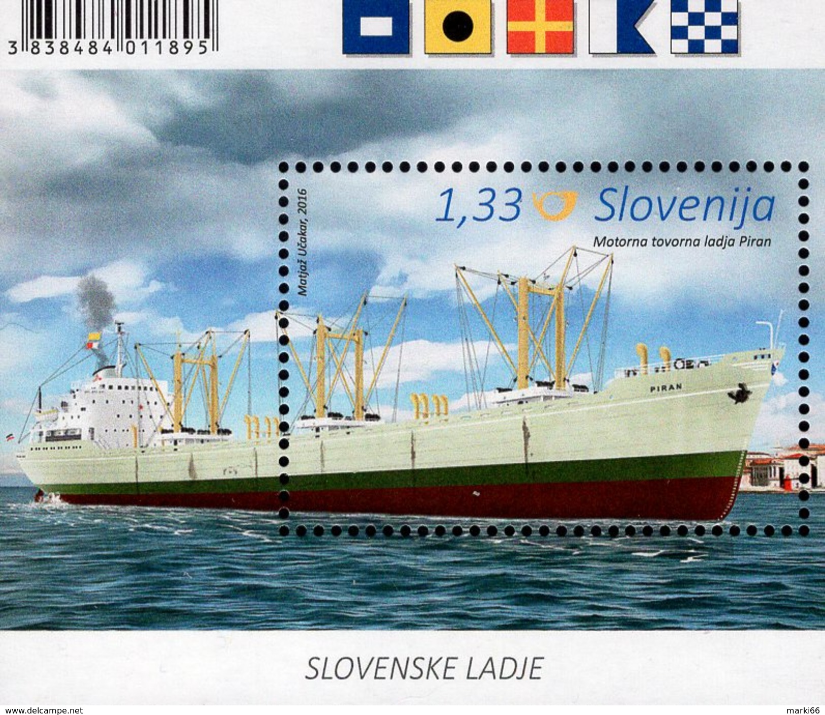 Slovenia - 2016 - Slovenian Boats - Piran - Mint Souvenir Sheet - Slovénie