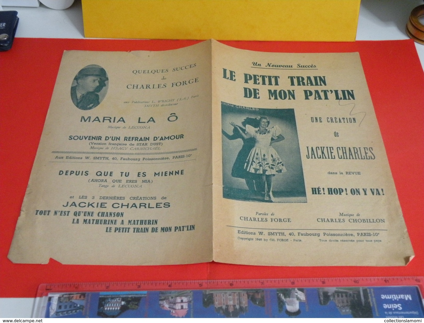 Musique & Partitions > Chansonniers > Le Petit Train De Mon Pat'lin -Paroles Charles Forge -Musique CH. Chobillon - Chansonniers