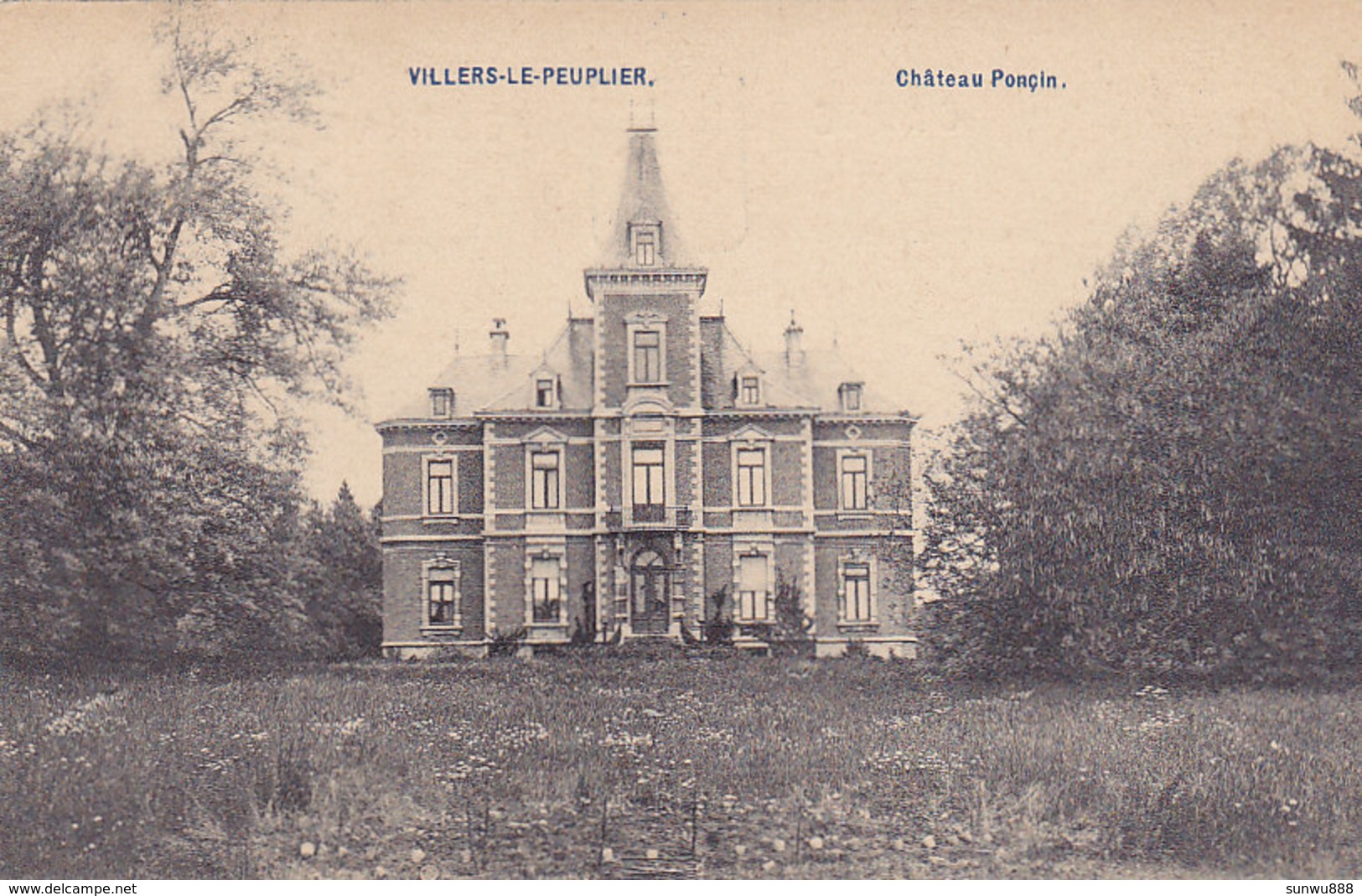 Villers-le-Peuplier - Château Ponçin (AHH) - Hannuit