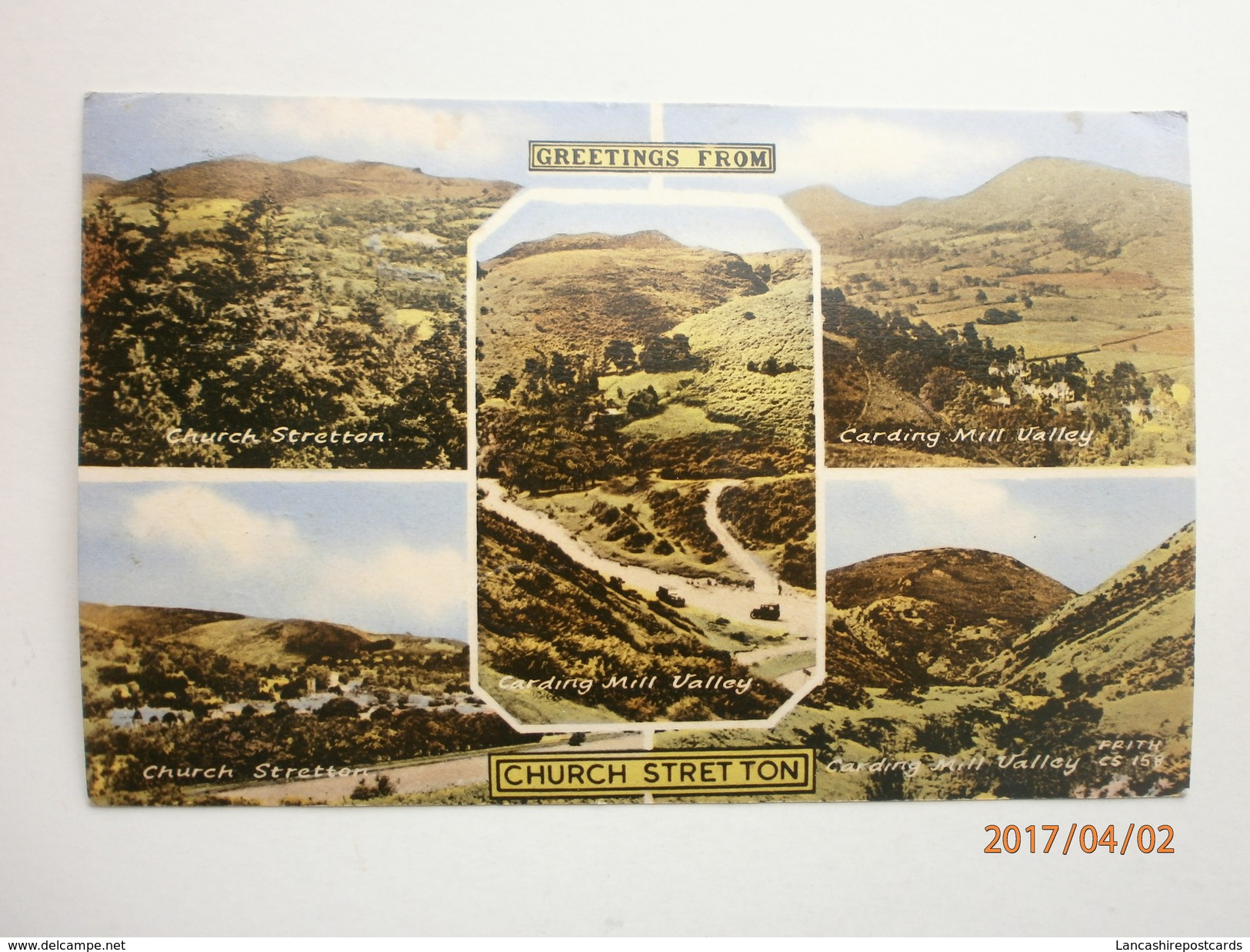 Postcard Church Stretton Multiview Shropshire By Frith PU 1965 My Ref B11037 - Shropshire