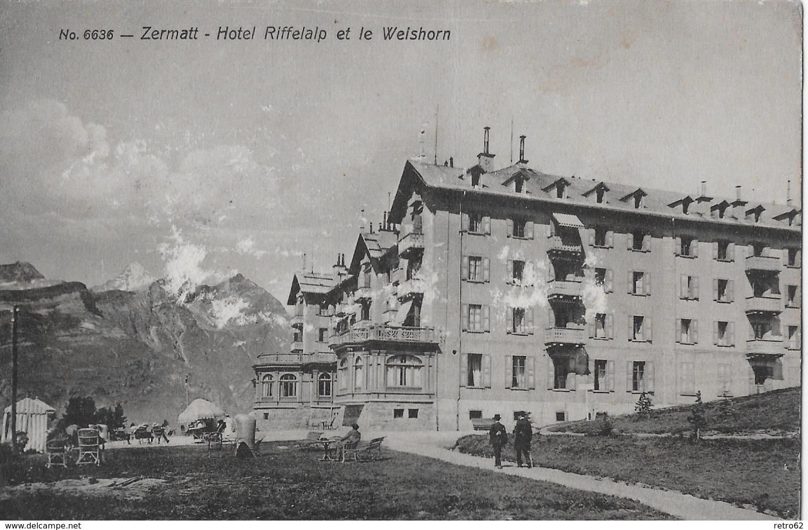 ZERMATT &rarr; Hotel Riffelalp Und Da Weisshorn Anno 1914 - Zermatt