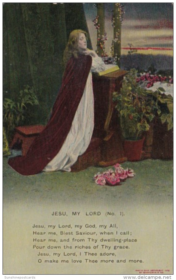 Bamforth Woman Praying Jesu My Lord No 1 - Other & Unclassified