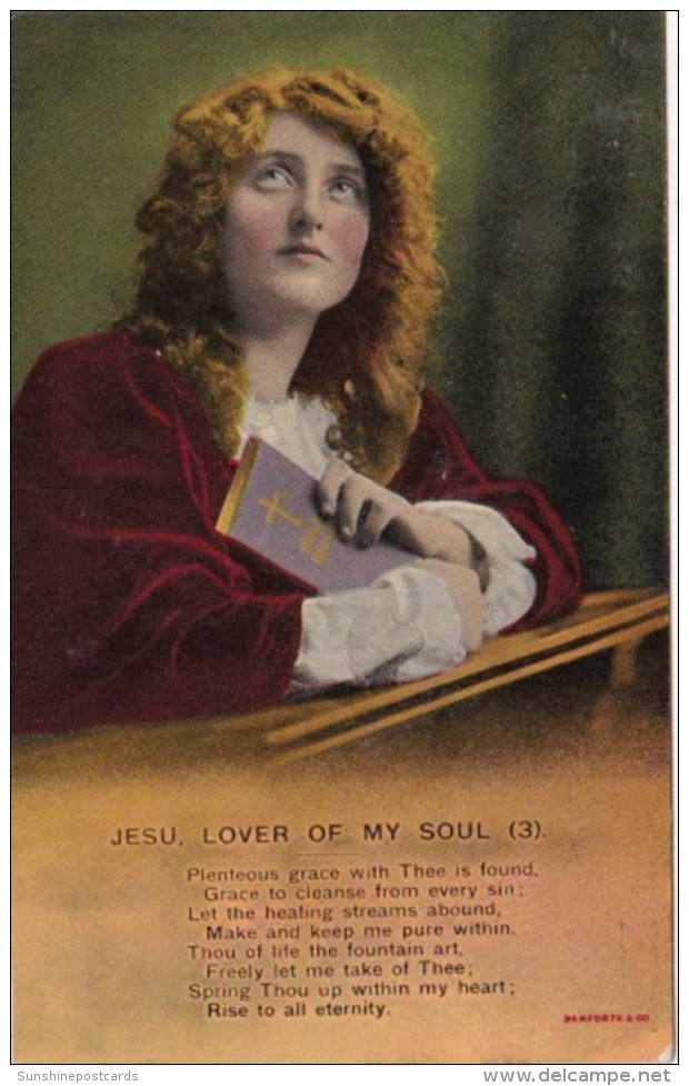 Bamforth Woman Praying Jesu My Lord No 3 - Other & Unclassified