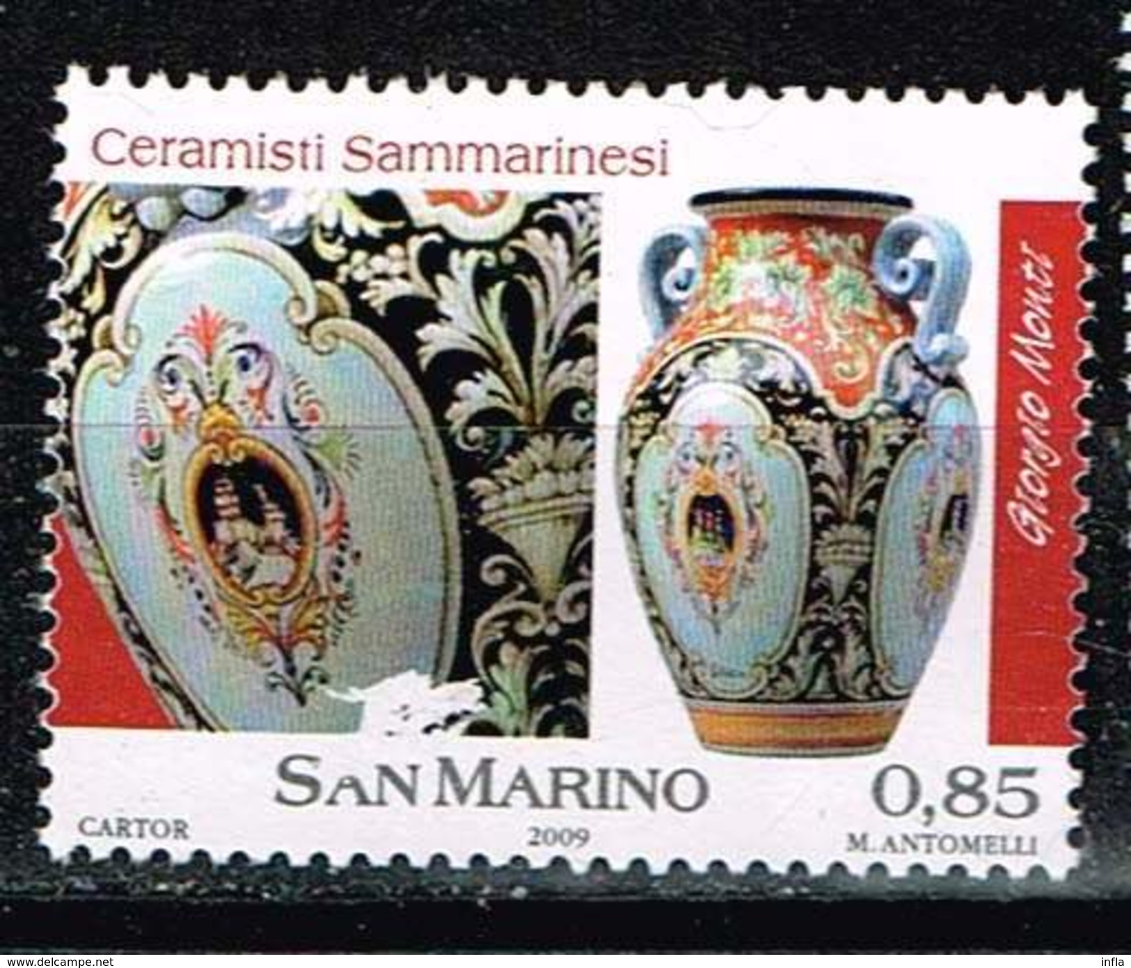 San Marino 2009, Michel# 2371 O Sammarinese Ceramists - Gebraucht