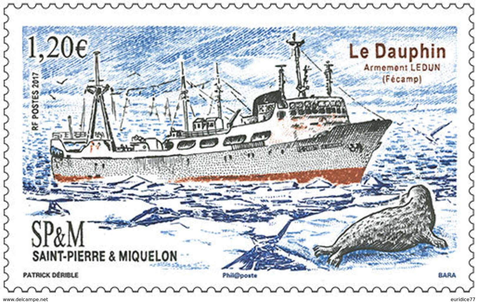 Saint Pierre & Miquelon 2017 - Le Dauphin Mnh - Nuevos