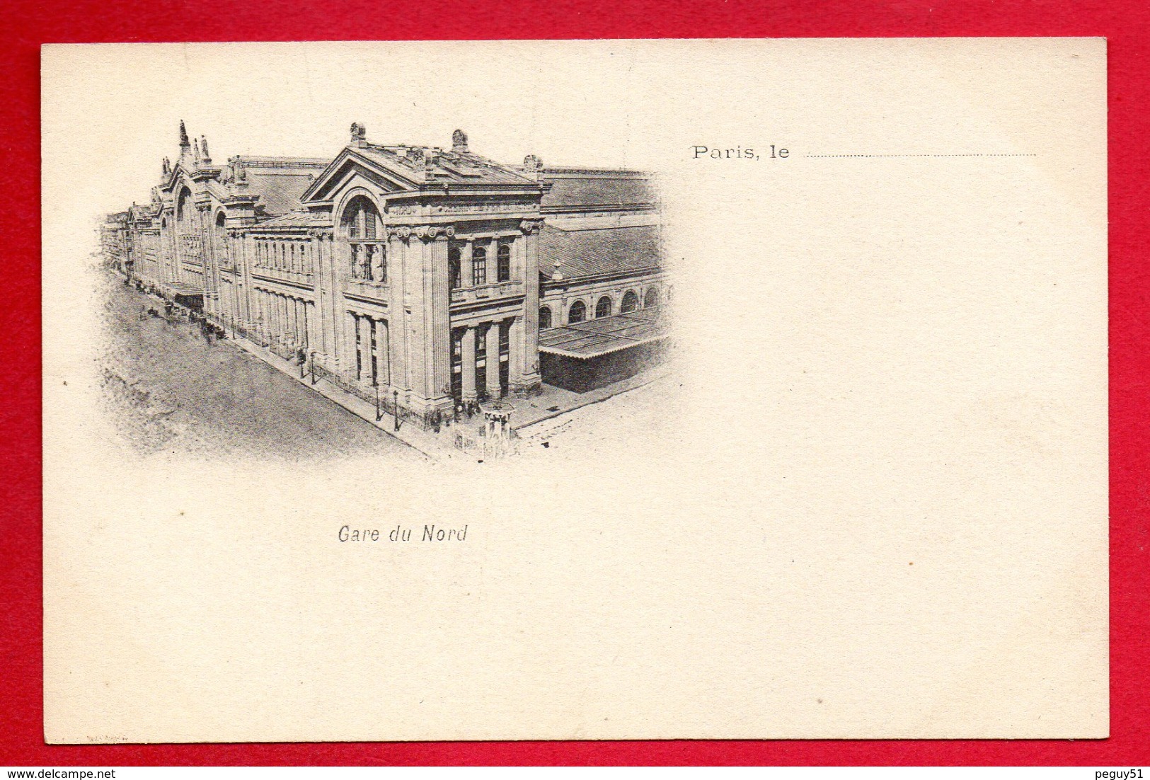 75. Paris. Gare Du Nord. Ca 1900 - Pariser Métro, Bahnhöfe