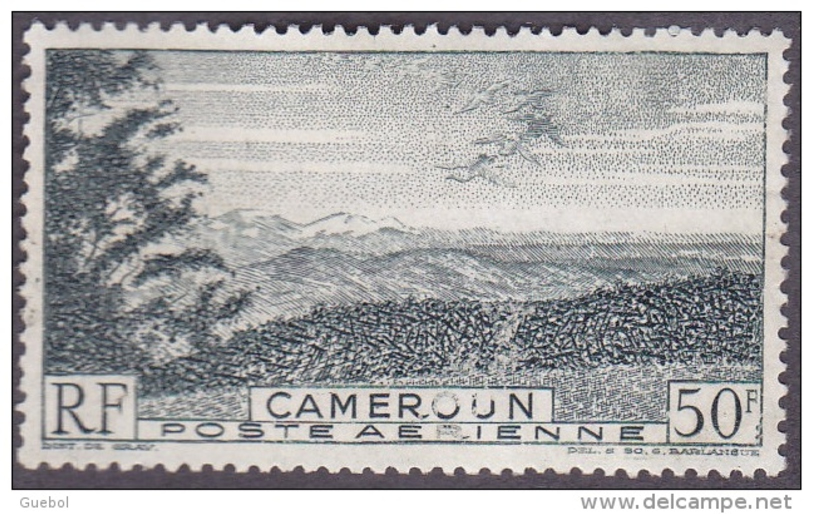 Cameroun N° PA  38 ** Avion - Foumban, Chaîne De Montagnes De M'Papit - Airmail