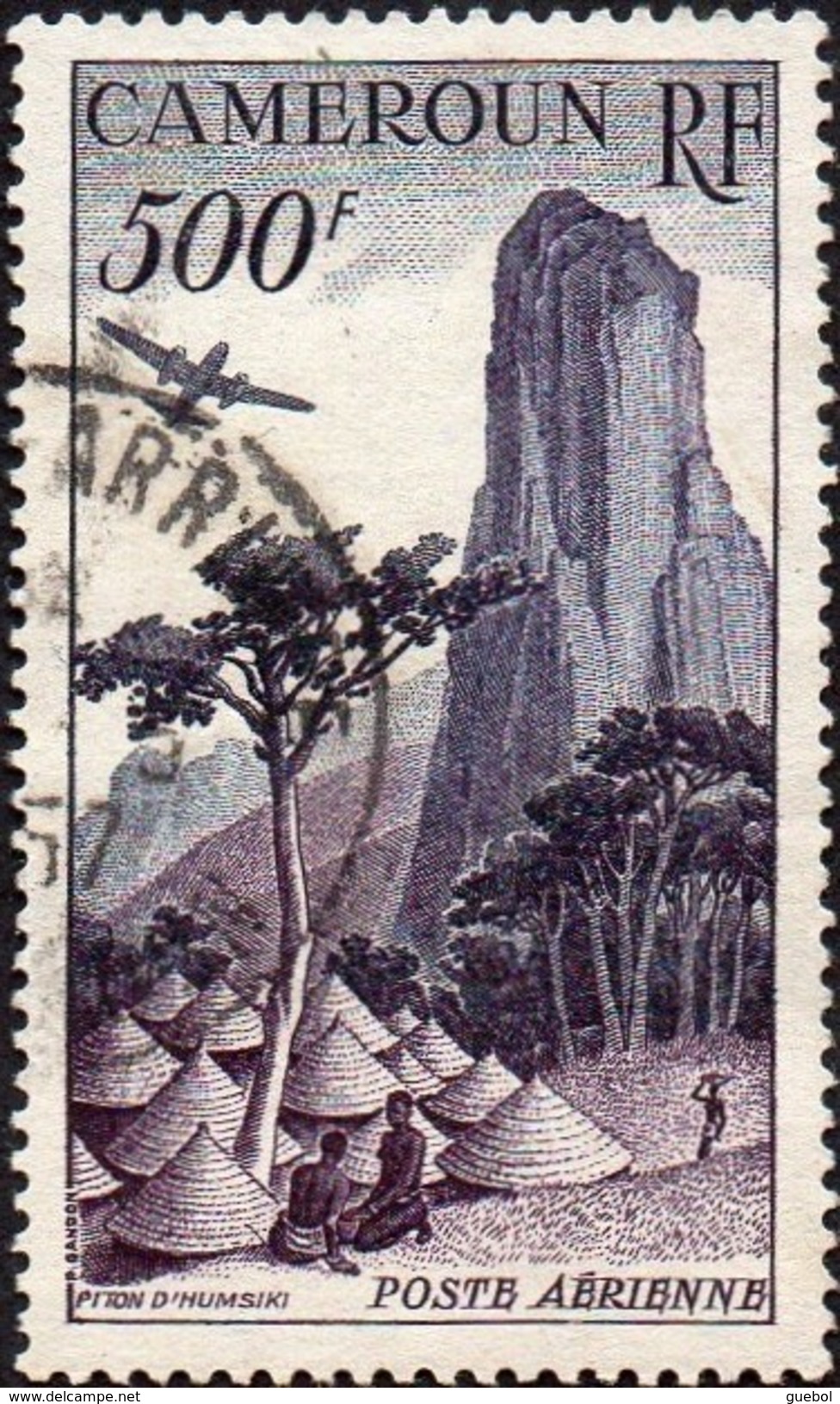 Cameroun Obl. N° PA  41- Avion - Piton D'Humsiki - Airmail