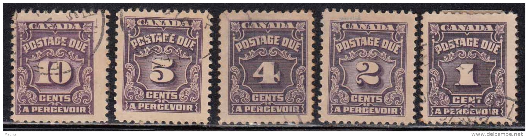 5v Postage Due Canada Used  1935 - Port Dû (Taxe)