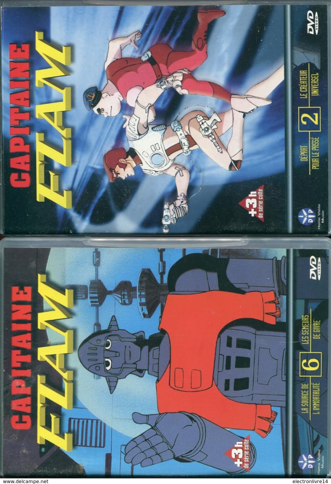 Lot De 5 Dvd Manga Capitaine Flam Volume 2-4-5-6-7 - Manga