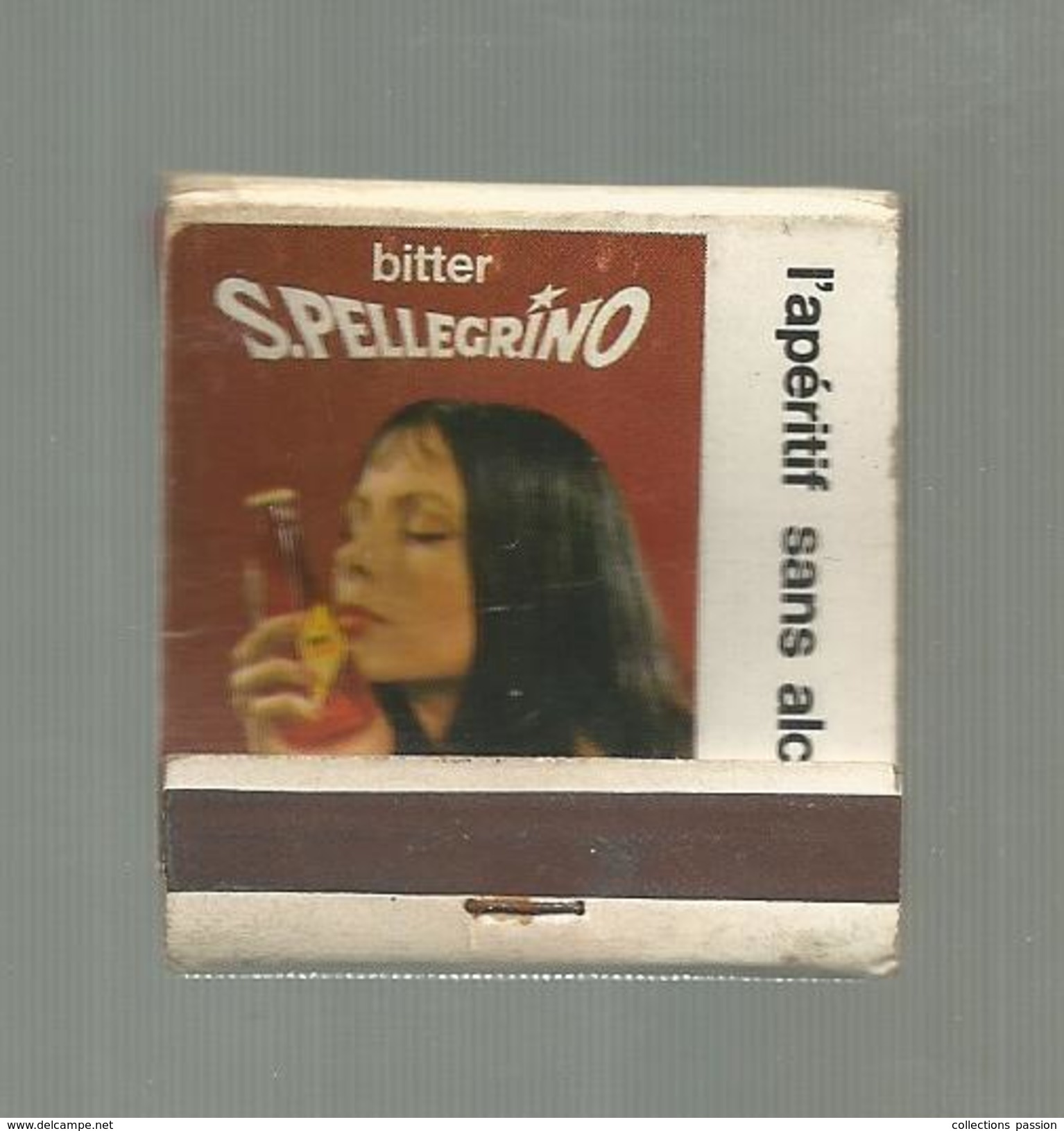 G-I-E , Tabac , Boites , Pochette D'ALLUMETTES , Publicité , 2 Scans , Bitter S. PELLEGRINO , Apéritif - Zündholzschachteln