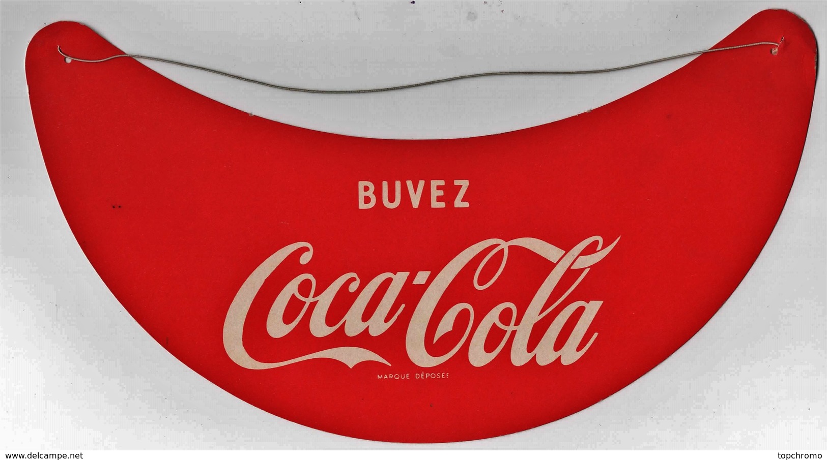 Visière Casquette Publicitaire En Carton Avec élastique Buvez Coca-Cola - Caps