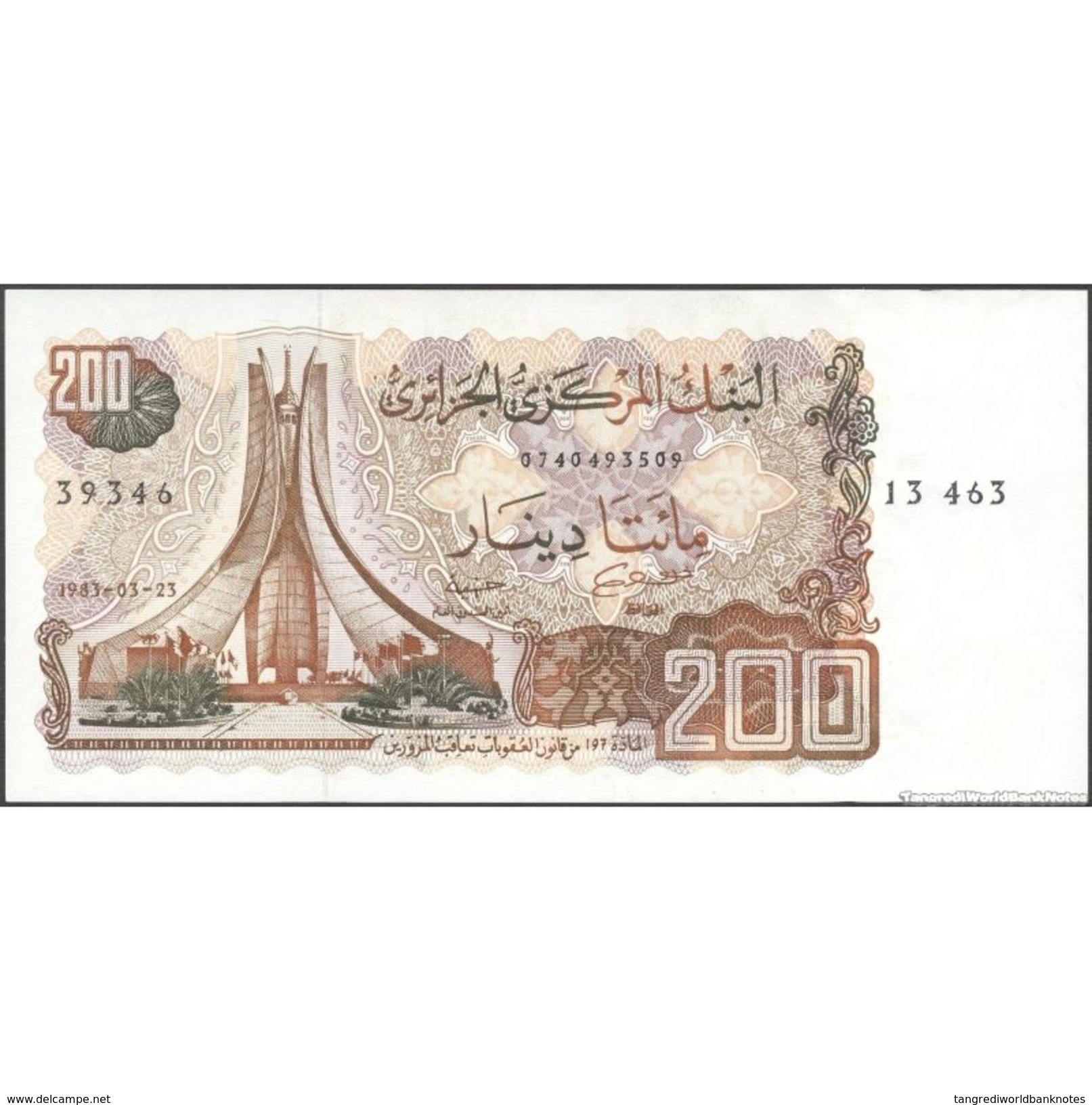 TWN - ALGERIA 135a - 200 Dinars 23.3.1983 UNC - Algeria