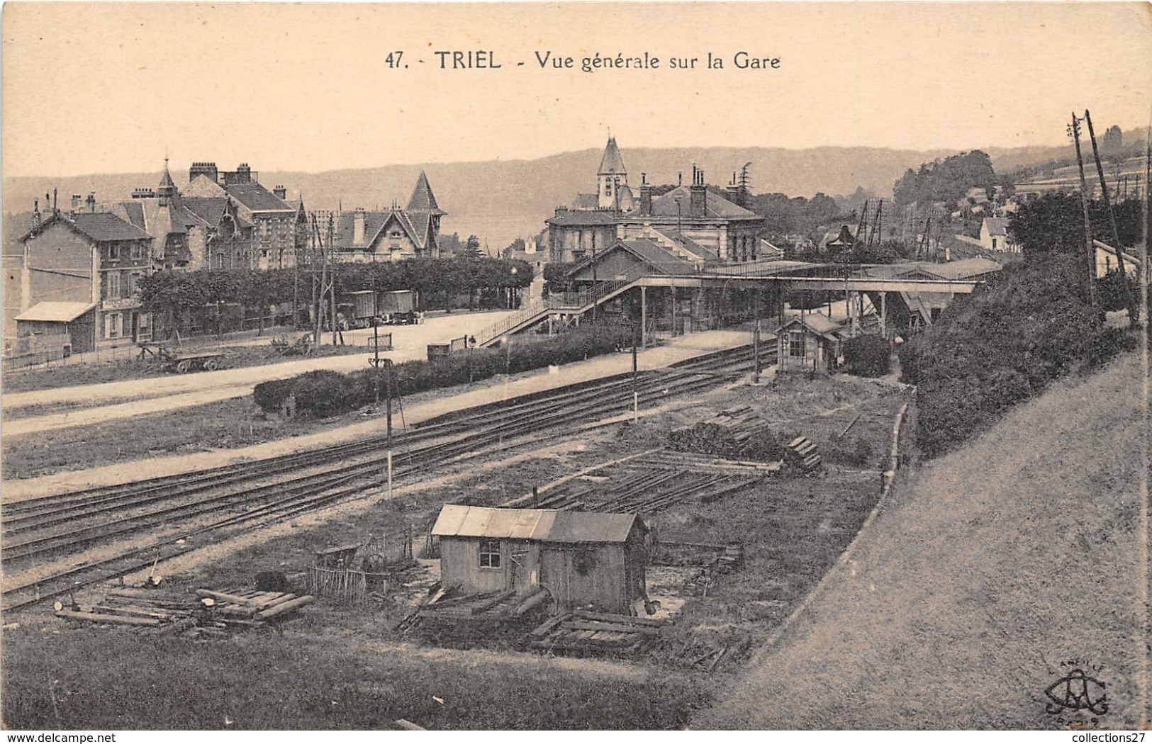 78-TRIEL-VUE GENERALE SUR LA GARE - Triel Sur Seine