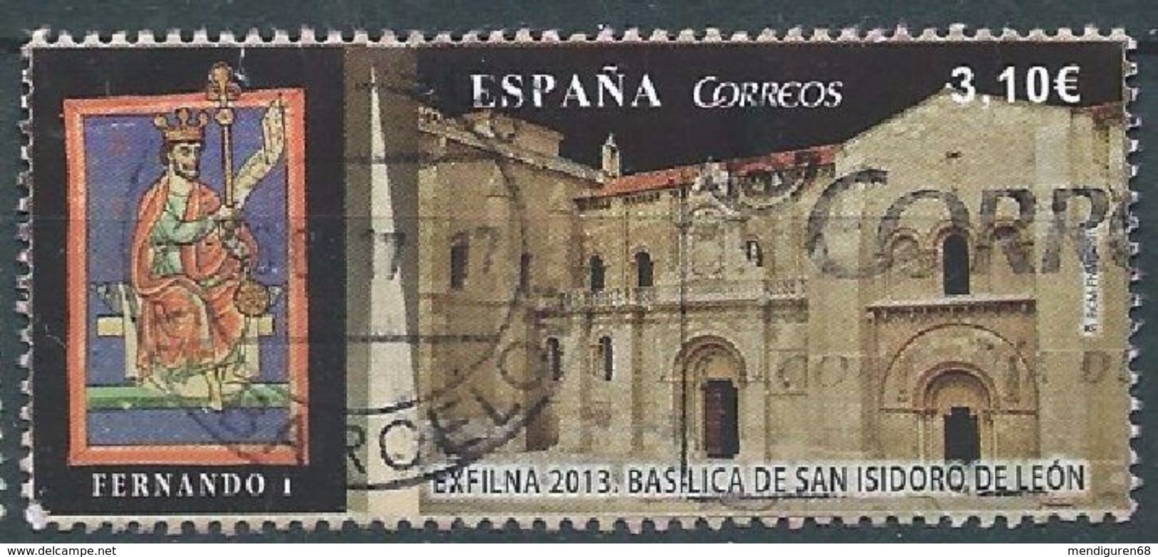 ESPAGNE SPANIEN SPAIN ESPAÑA 2013 FROM MS EXFILNA LEON USED ED 4815 MI 4814 SG 4791 SC 3928A YT 4519 - Gebruikt