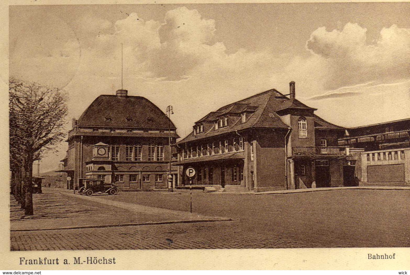 AK Hoechst  / Höchst Bei Frankfurt, Gerbermühle, Fechenheim, Niederrad, Oberrad - BAHNHOF  -seltene Ansichtskarte !!! - Höchst