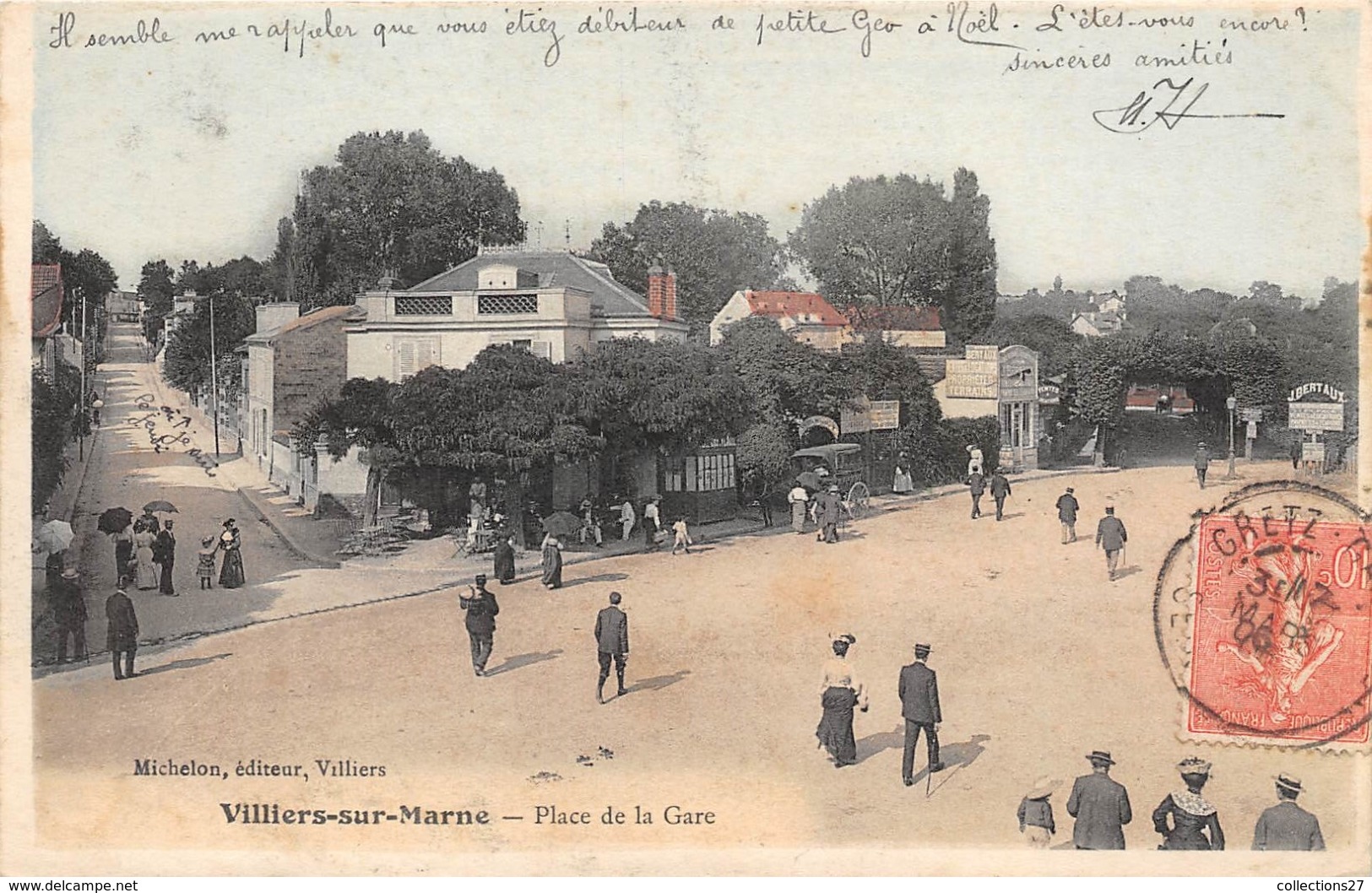 94-VILLIERS-SUR-MARNE- PLACE DE LA GARE - Villiers Sur Marne