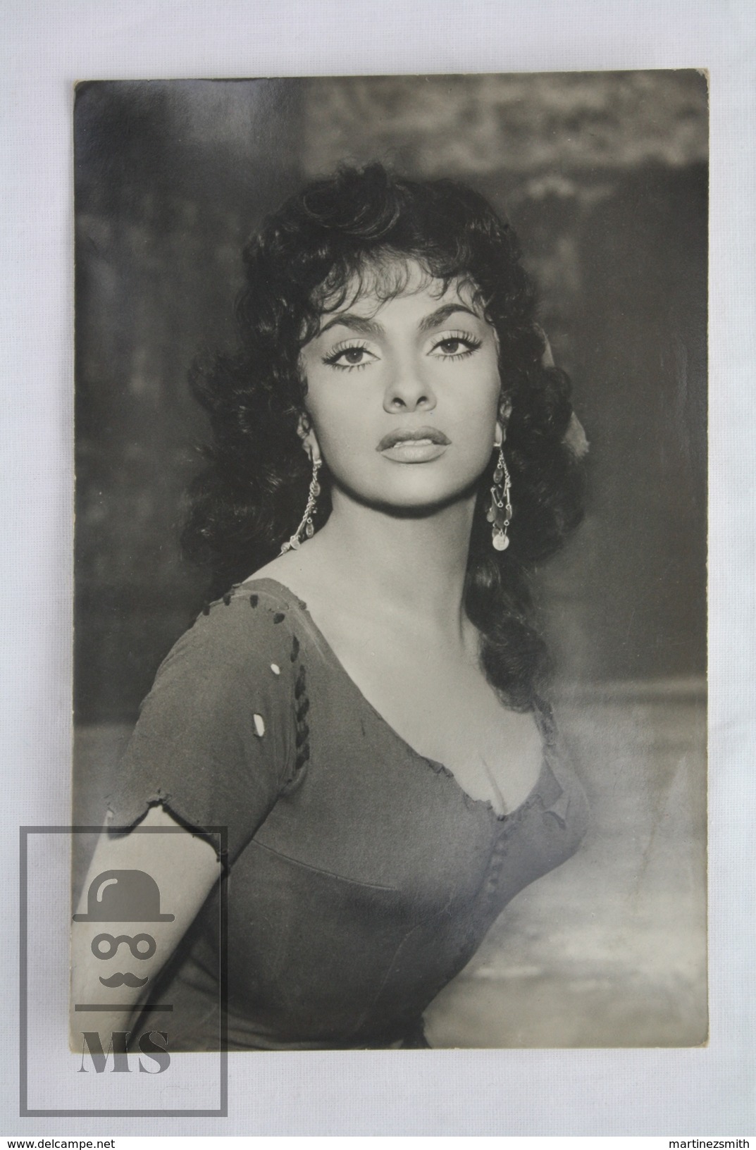 1950's Vintage Real Photo Cinema Film Actress: Gina Lollobrigida - 14 X 9 Cm - Fotos