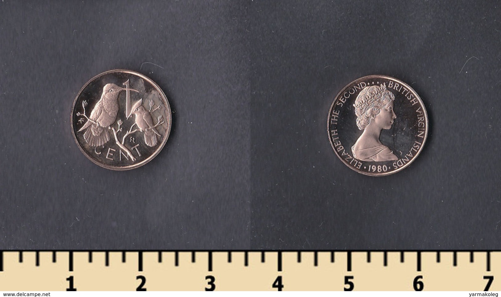 British Virgin Islands 1 Cent 1980 - Iles Vièrges Britanniques