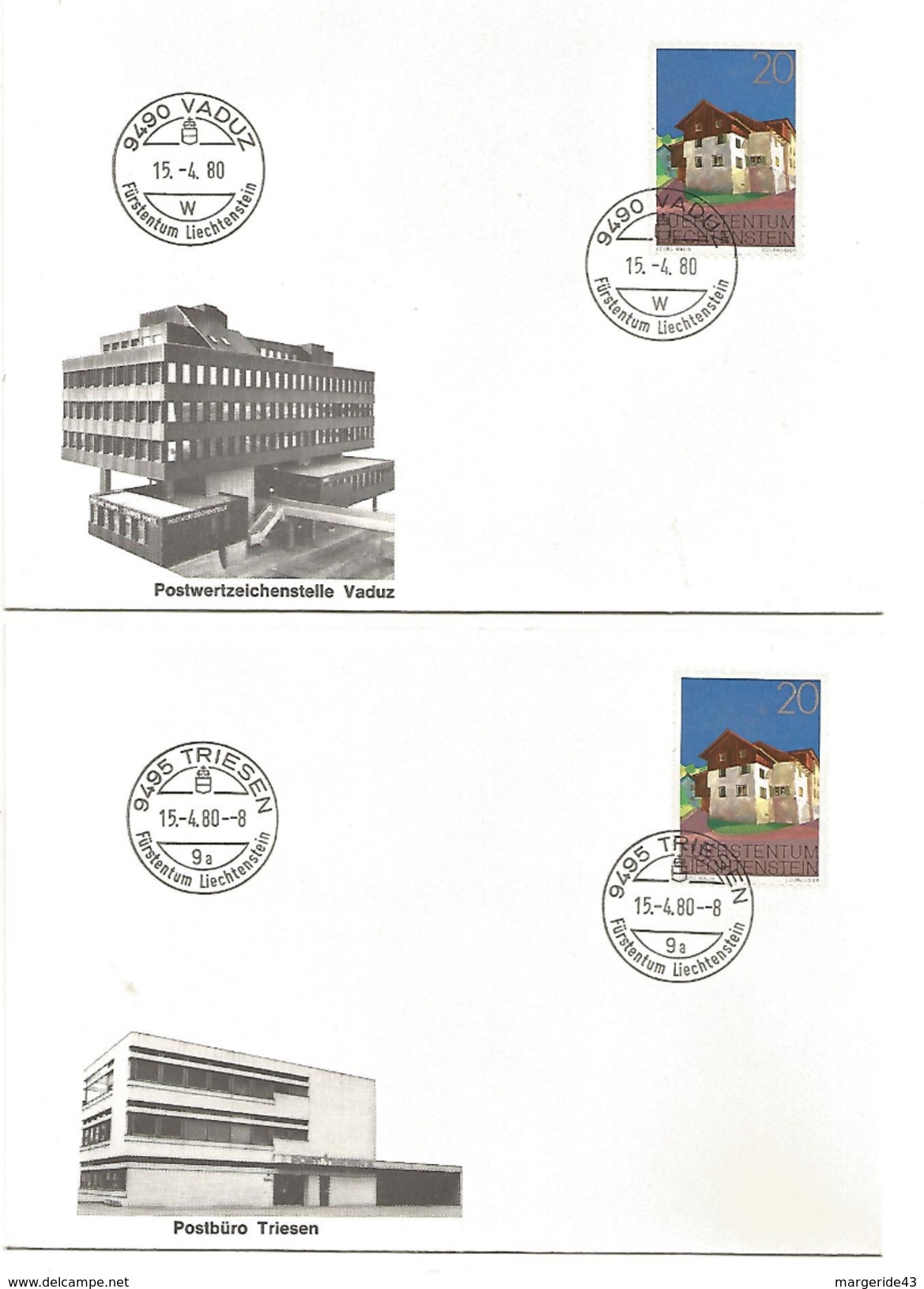 LES BUREAUX DE POSTE DE LA PRINCIPAUTE DU LIECHTENSTEIN TOUTES SCANEES. - Lots & Kiloware (mixtures) - Max. 999 Stamps