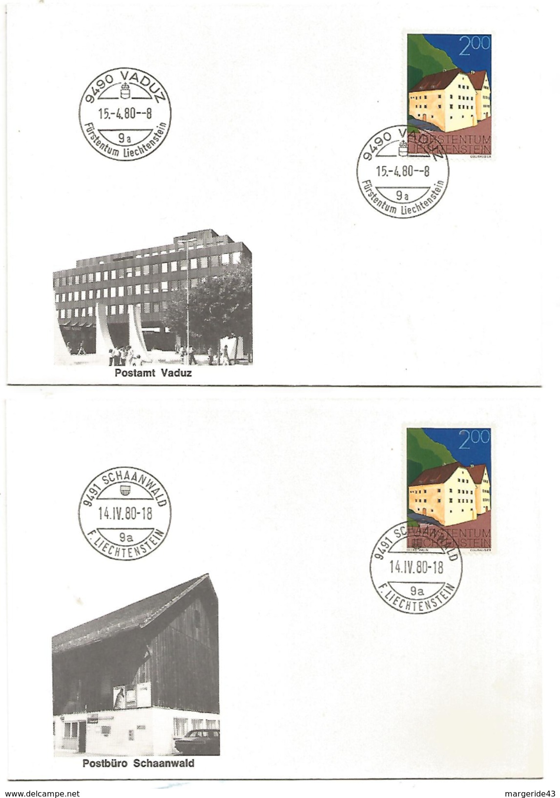 LES BUREAUX DE POSTE DE LA PRINCIPAUTE DU LIECHTENSTEIN TOUTES SCANEES. - Lots & Kiloware (mixtures) - Max. 999 Stamps