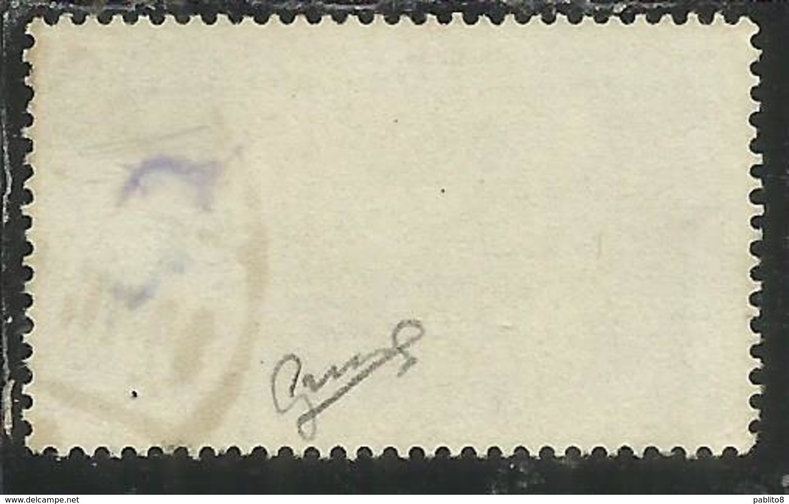 ALBANIA 1939 - 1940 POSTA ORDINARIA 2 F USATO USED OBLITERE' FIRMATO SIGNED - Albania