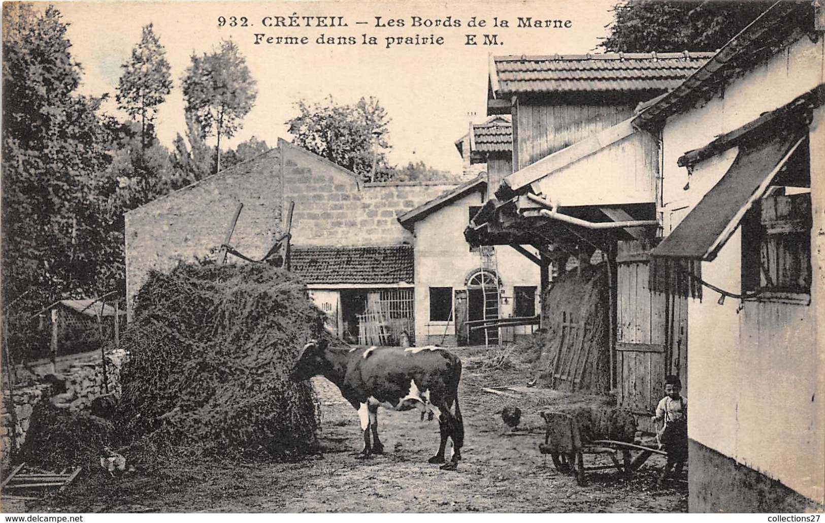 94-CRETEIL- LES BORDS DE LA MARNE, FERME DANS LA PRAIRIE - Creteil