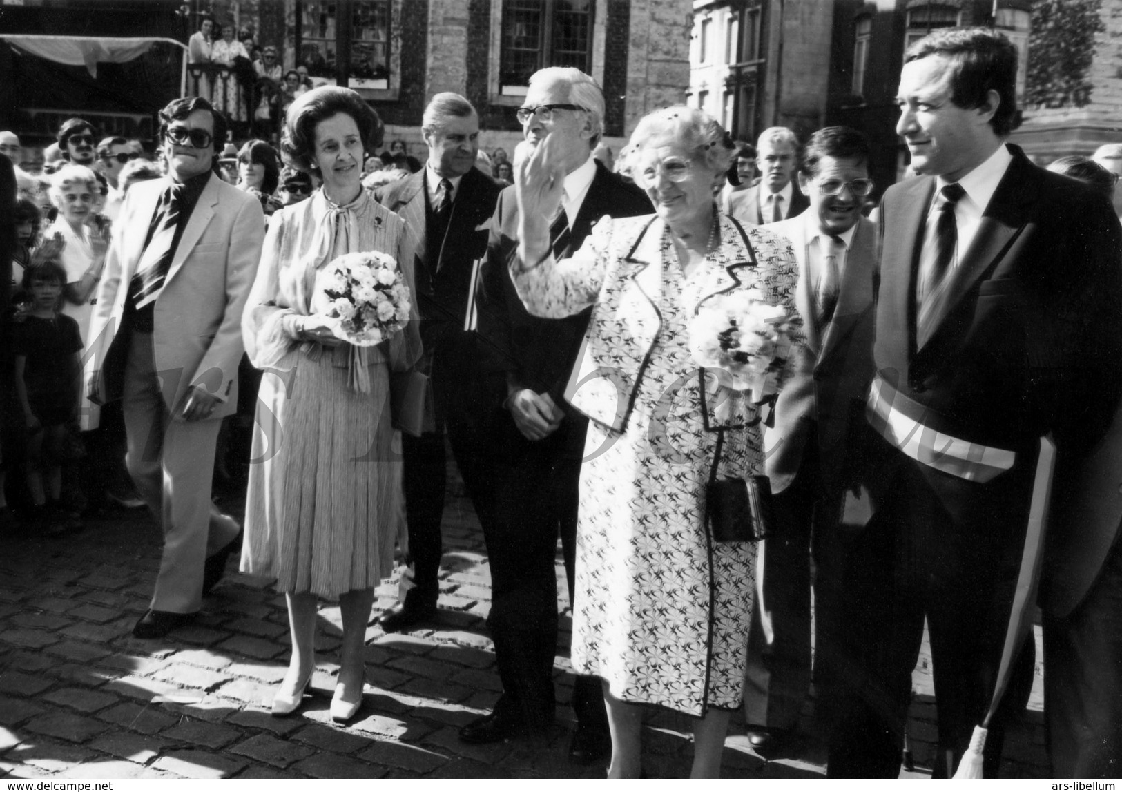 REAL Photo / ROYALTY / Belgium / Belgique / Fabiola De Mora Y Aragon / Koningin Juliana / Diest / 1980 - Beroemde Personen