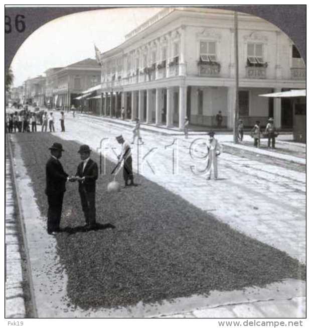 Ecuador ~ GUAYAQUIL ~ Street Paving Scene Stereoview V21908 Ve336 - Sonstige & Ohne Zuordnung