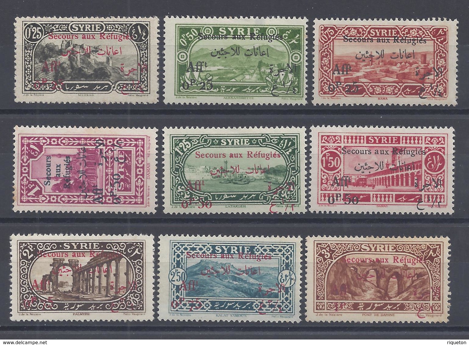 SYRIE - 1926 - N° 167 à 175 -  Neufs - X  - - Unused Stamps