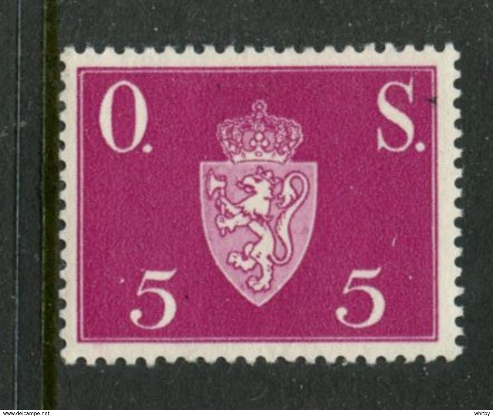 Norway 1951 5o Coat Of Arms Issue #O58  MNH - Service