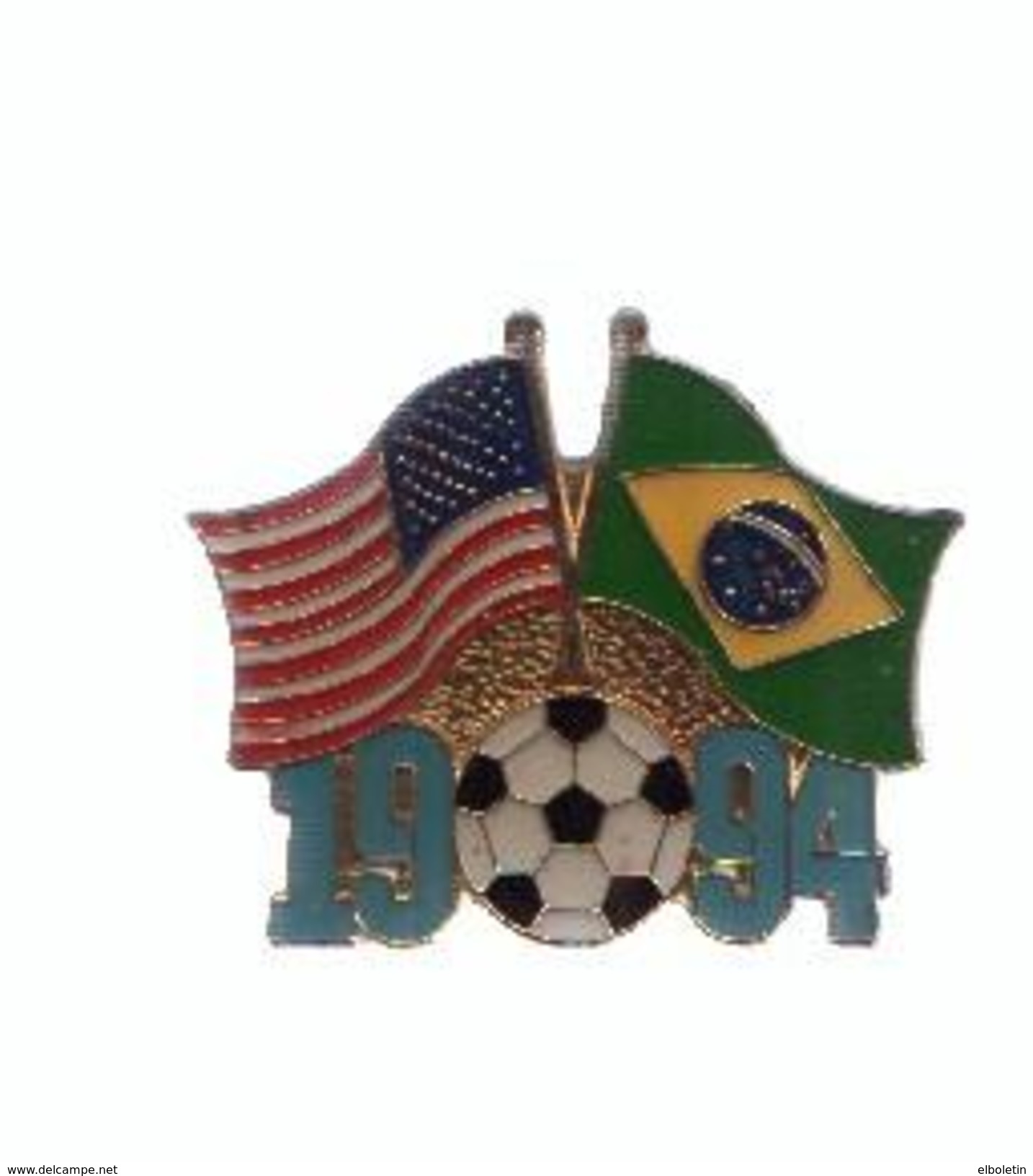 PINS: MUNDIAL DE FUTBOL EEUU/ USA 1994 - Bandera De USA Y BRASIL - Sin Clasificación