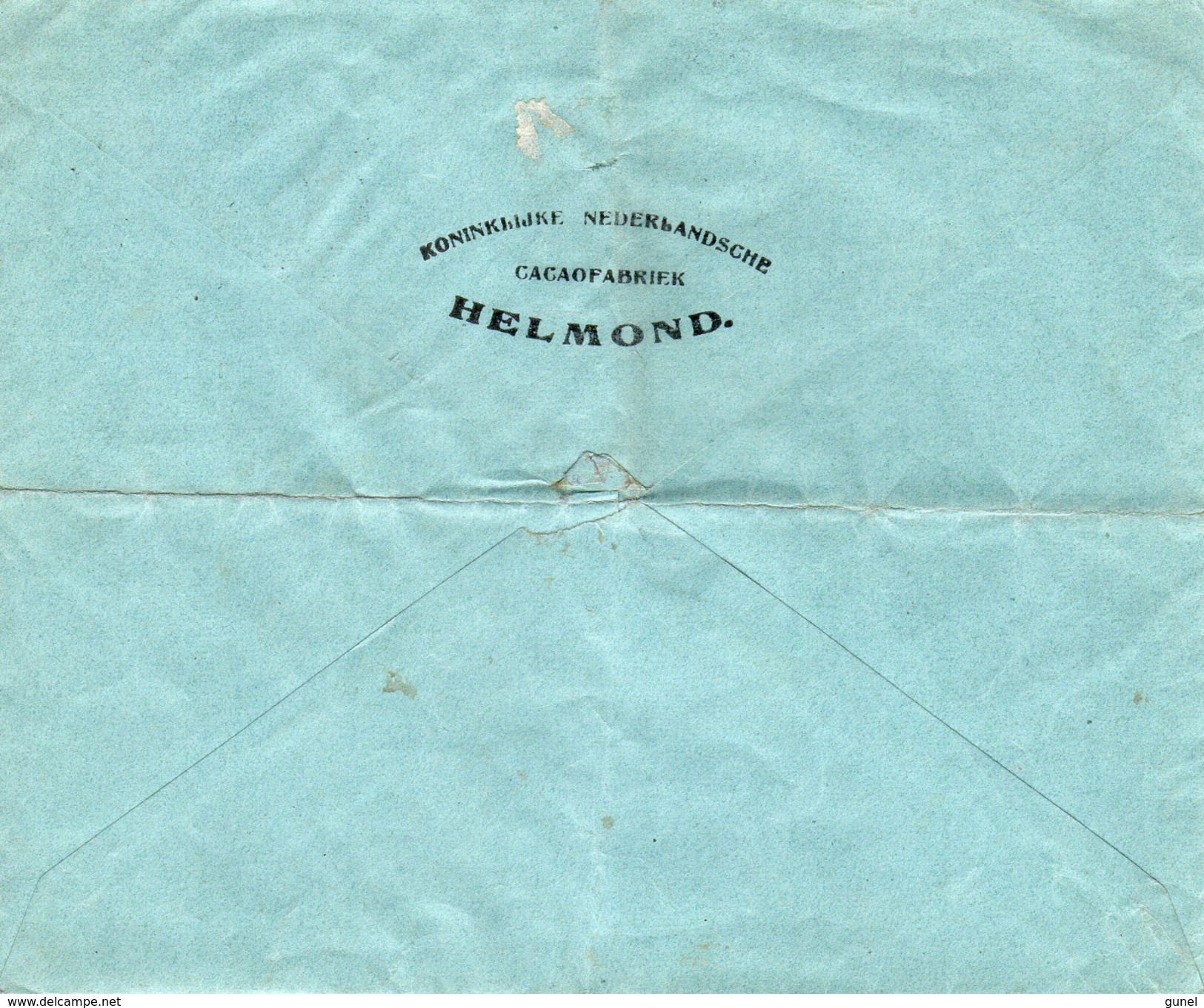 1912 Brief  Met Firmalogo Van HELMOND HELM CACAO Chocolade En Suikerfabrieken  Naar Hamburg - Marcophilie