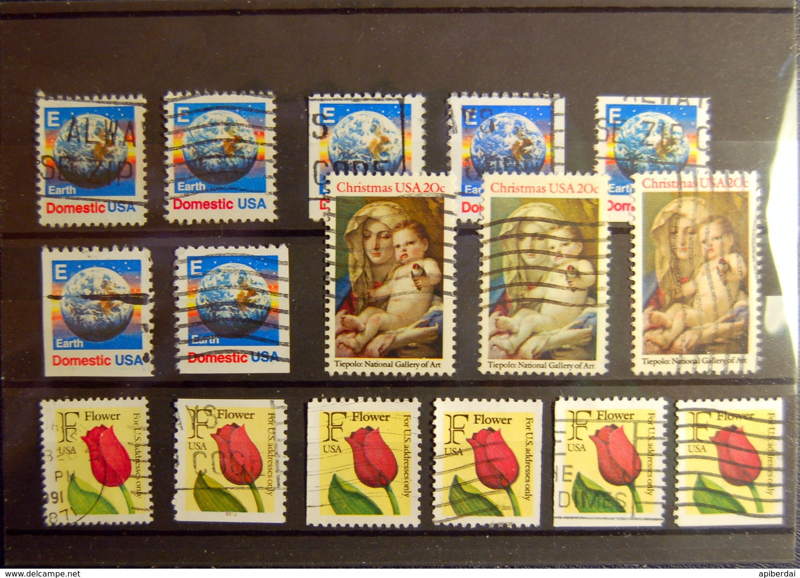 USA - Color, Design And Perforation Varieties (54 Stamps) - Oblitérés