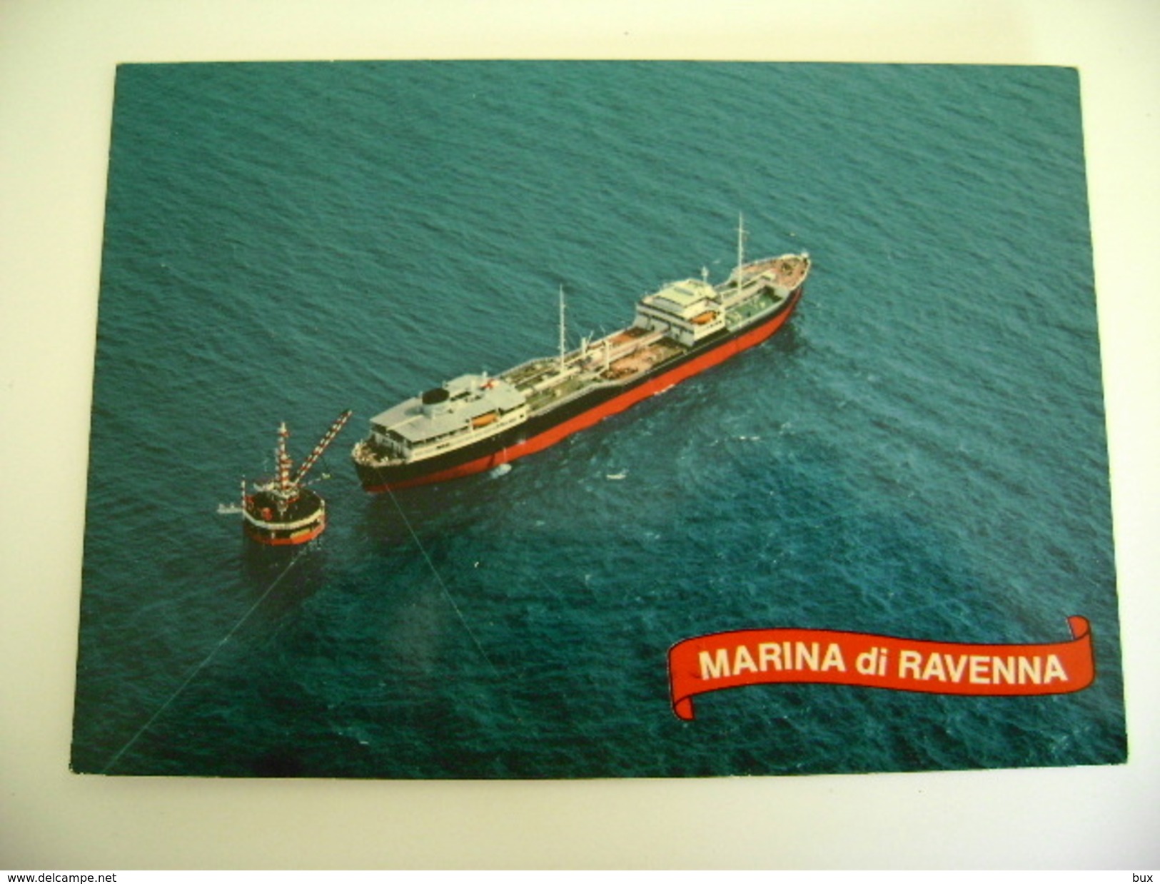 NAVE SHIP PETROLIERA MARINA DI RAVENNA ISOLA D'ACCIAIO DELLA SAROM - Pétroliers