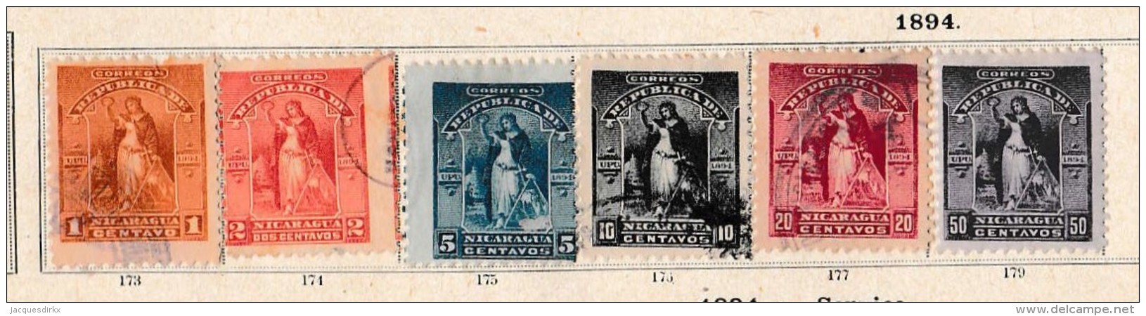 Nicaragua     .            Pagina Met Zegels       .          /           .    Page With Stamps - Nicaragua