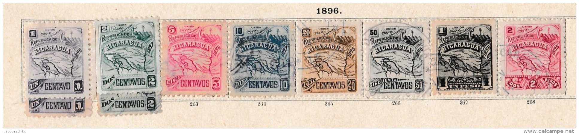 Nicaragua     .            Pagina Met Zegels       .          /           .    Page With Stamps - Nicaragua