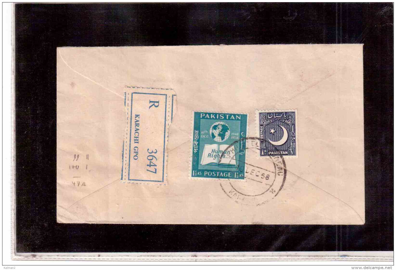 TEM9396   -  PAKISTAN   /   FDC  MICHEL NR. 99/100  -  KARACHI  10.12.1958 - Pakistan