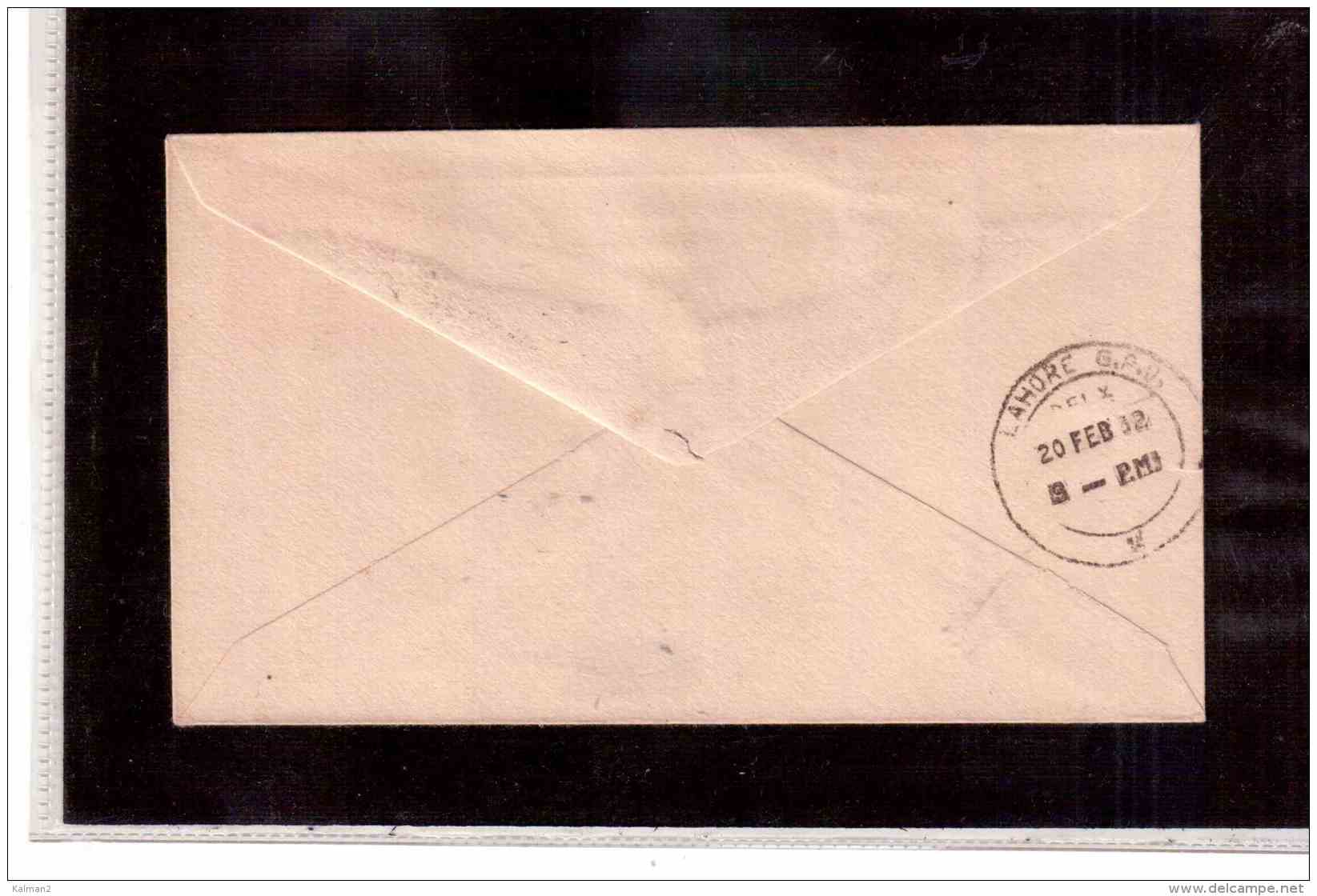 TEM9383   -  PAKISTAN   /     COVER TO   LAHORE  ON  20.2.1962 - Pakistán