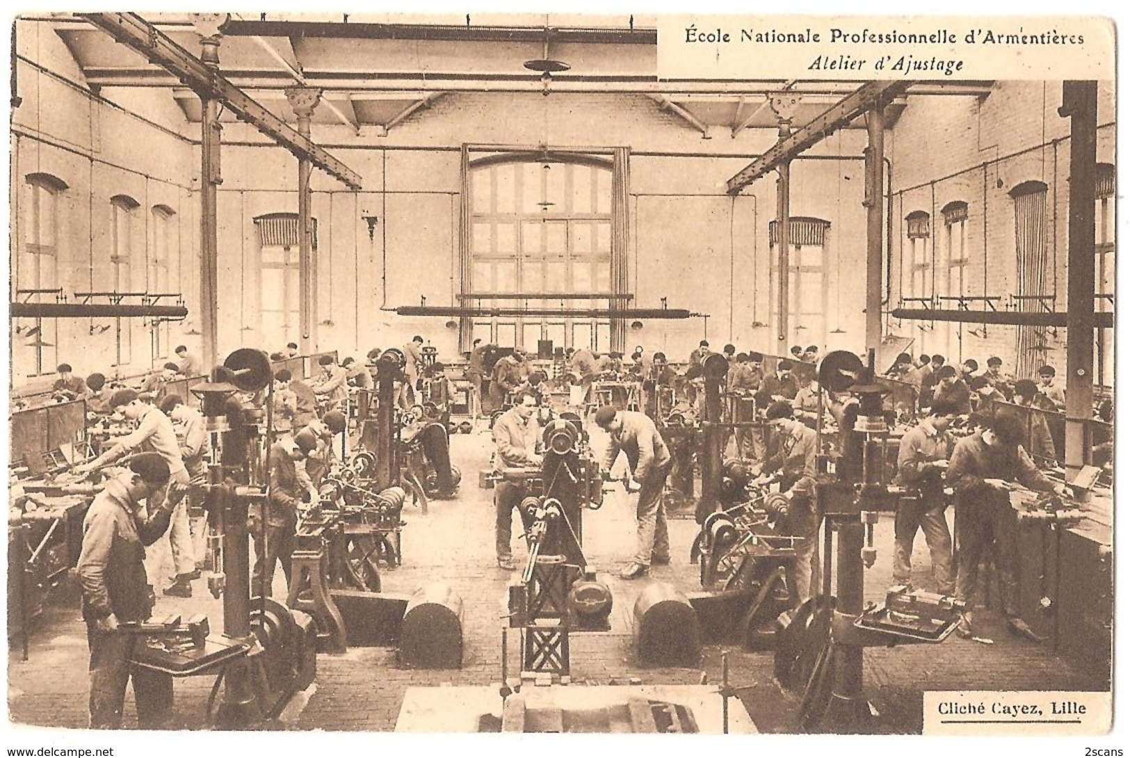 Dépt 59 - ARMENTIÈRES - École Nationale Professionnelle D'Armentières - Atelier D'Ajustage - Armentieres