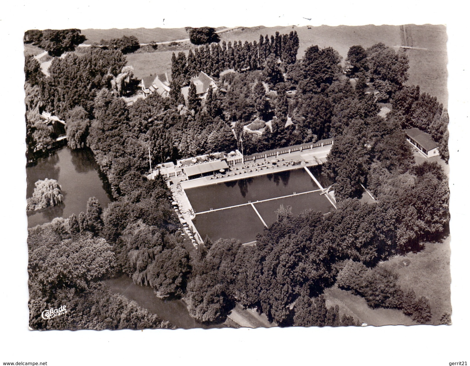 4370 MARL, Loemühle, Luftaufnahme, 1964 - Marl