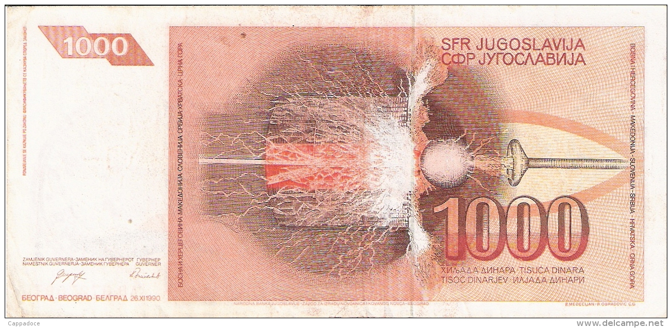 BOSNIE - HERZEGOVINE   1000 Dinara   ND (1992)   P. 2 - Bosnie-Herzegovine