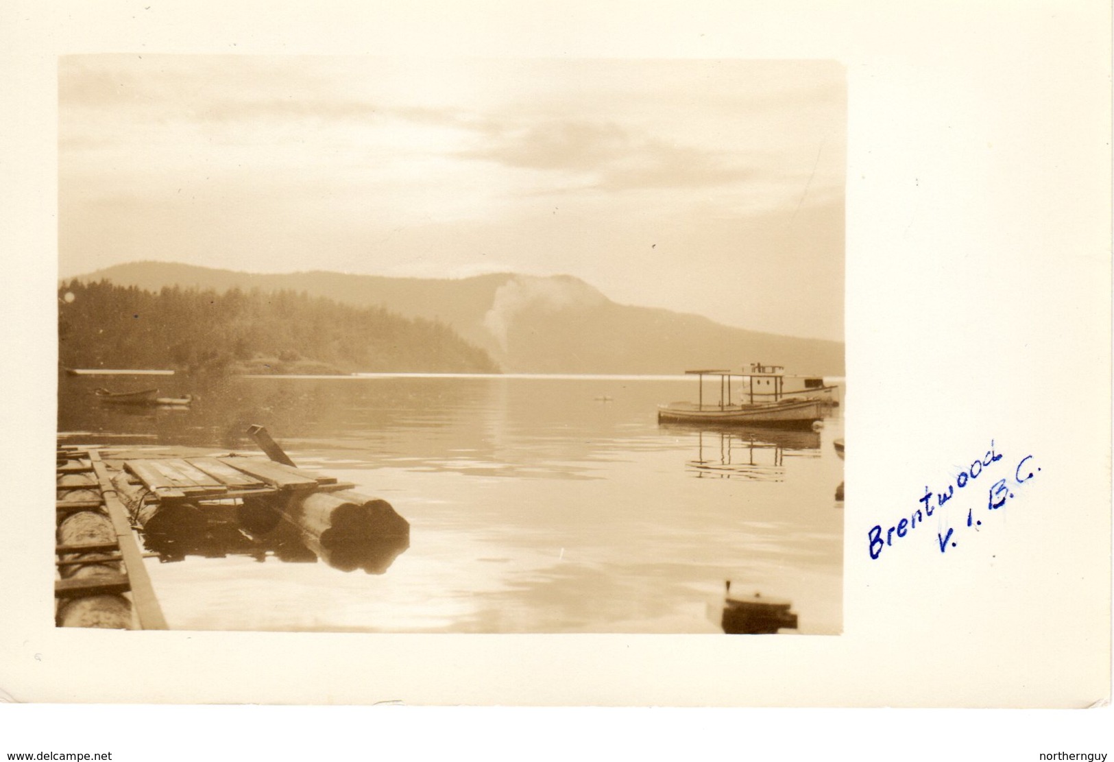 BRENTWOOD, British Columbia, Vancouver Island, Canada, Docks & Boats, Old RPPC - Autres & Non Classés