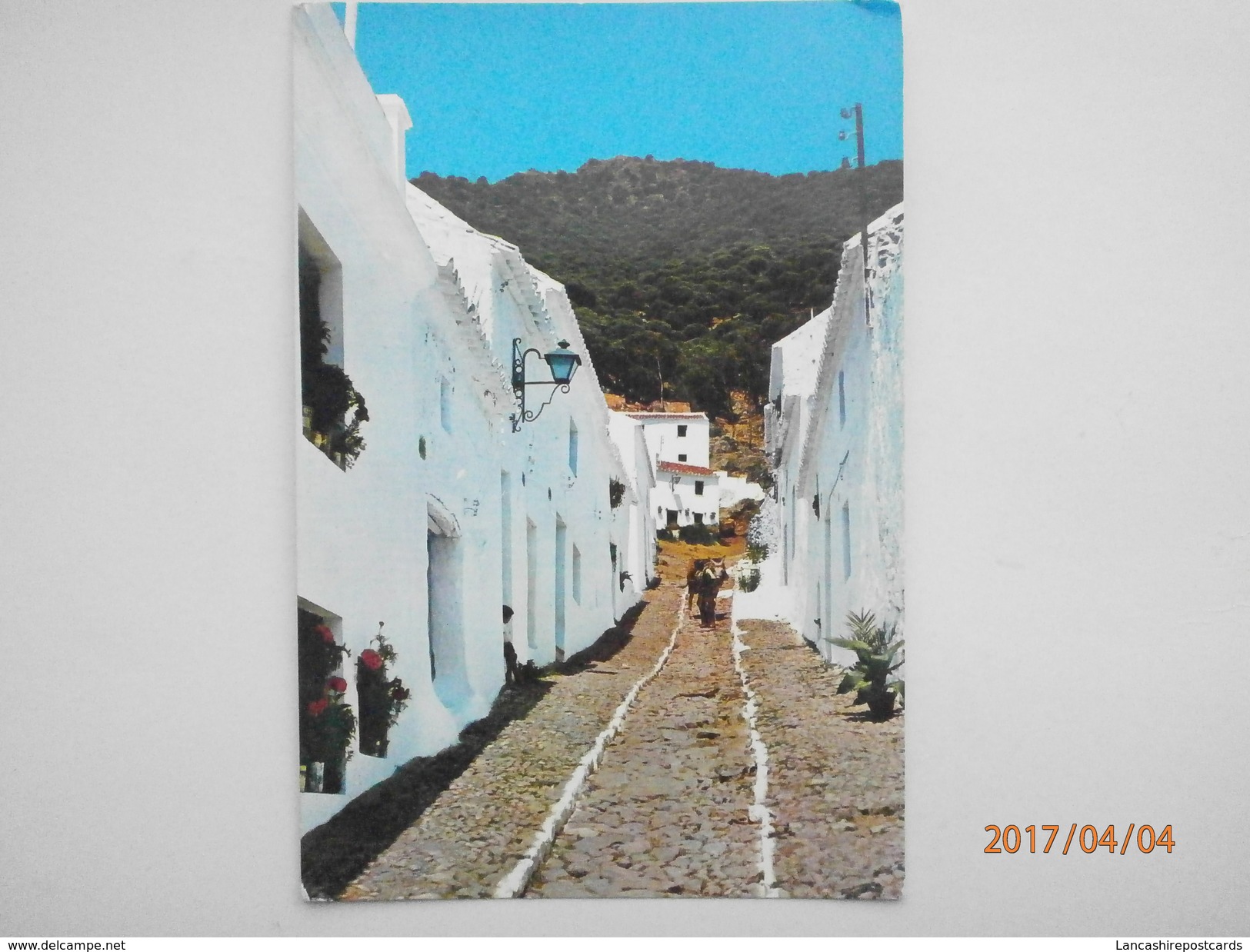 Postcard Mijas Costa Del Sol Typical Street With 1966 Dated Stamp My Ref B2897 - Other & Unclassified