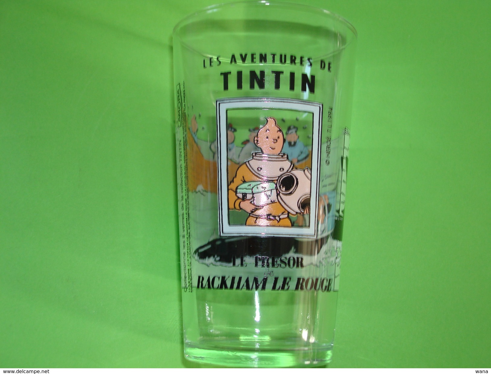 Verre Publicitaire AMORA Tintin Le Trésor De Rackham Le Rouge 1994 - Verres