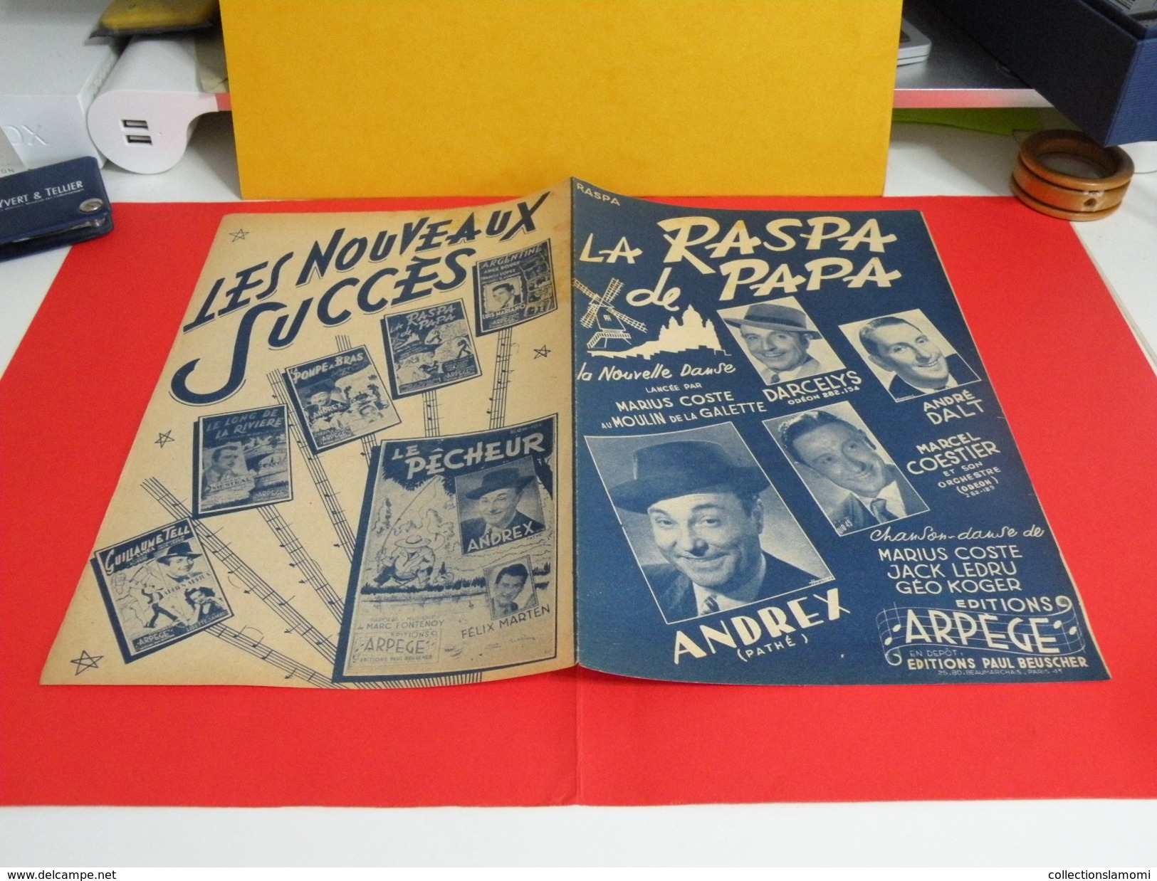 Musique & Partitions > Chansonniers > La Raspa De Papa -Paroles Géo Koger -Musique Jack Ledru, Marius Coste 1949 - Compositori Di Commedie Musicali