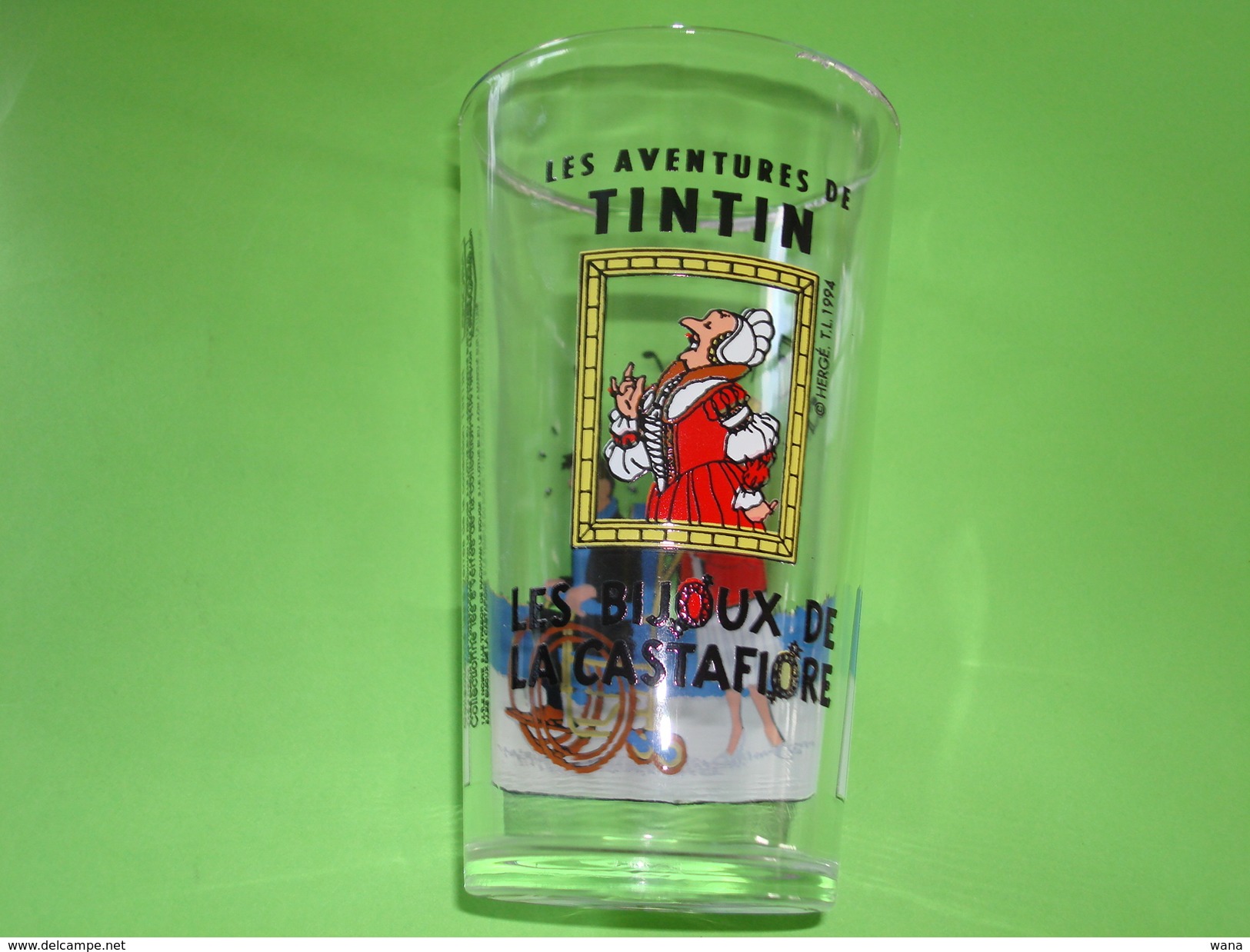 Verre Publicitaire AMORA Tintin Les Bijoux De La Castafiore 1994 - Verres